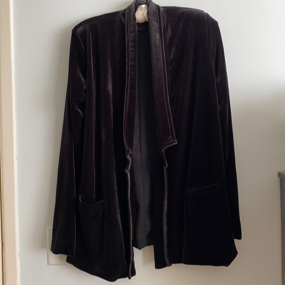 Nasty gal black velvet blazer